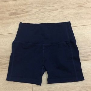 Navy Alphalete R6 shorts